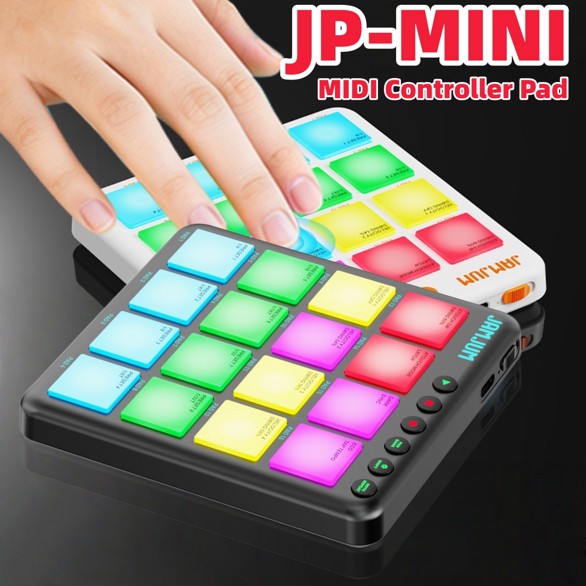 Midi Controller Pad - JAMJUM JP-MINI Kabelloser MIDI-Pad-Controller / 16