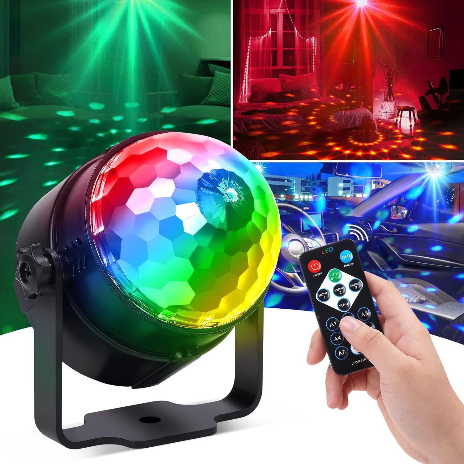 Audio Music Dj - RGB LED Bühne Disco Licht Rotierenden
