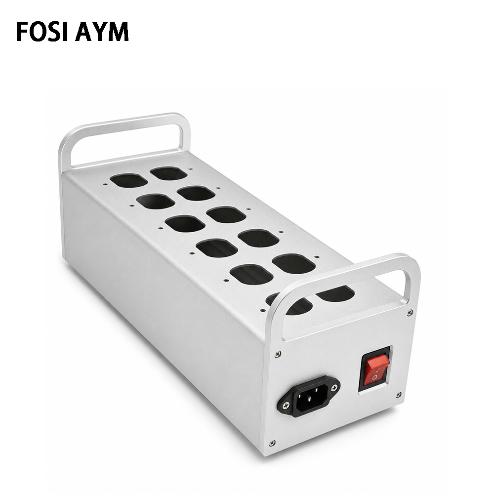 Headphone Amplifier Dac - 130x90x340mm FOSI AYM Aluminium 12-Steckdosen US-Stromverteilergehäuse