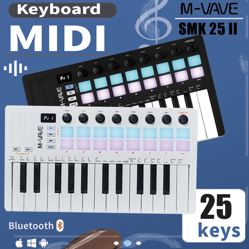 Midi Controller Pad - M-VAVE SMK-25 II MIDI-Keyboard-Controller – 25