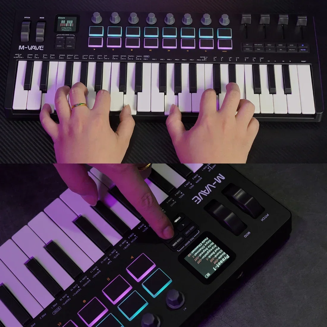 M-VAVE SMK-37 Pro Keyboard 37- – Midi Controller Pad Bewertung und Preis