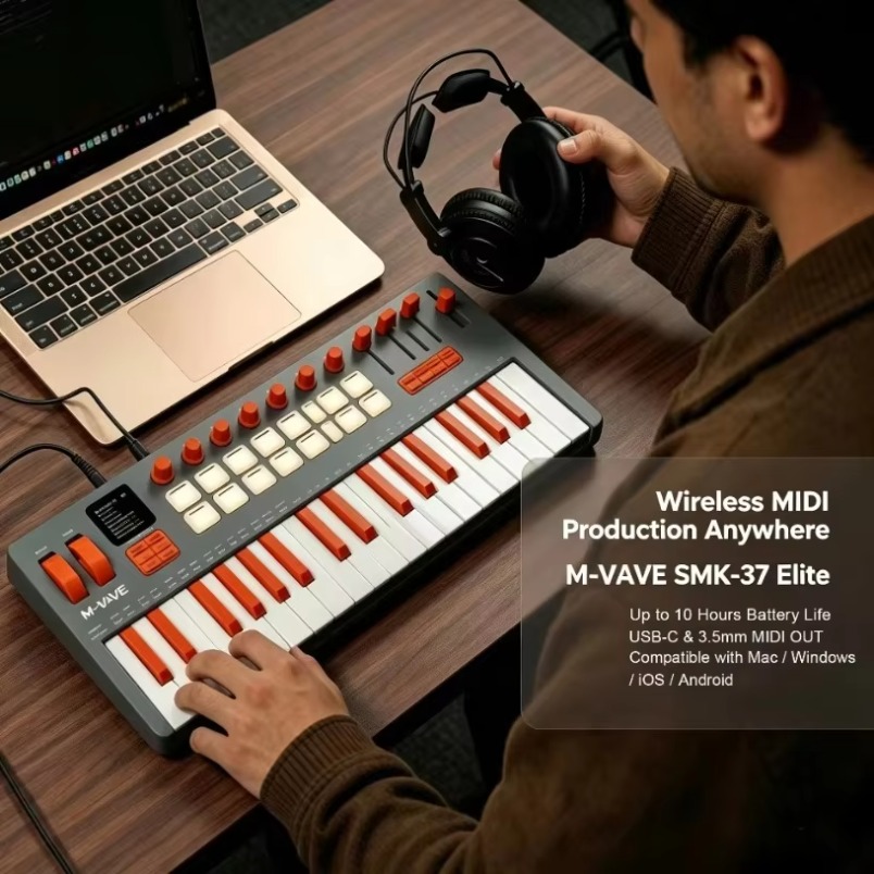 M-VAVE SMK-37 Elite MIDI-Keybo – Midi Controller Pad Bewertung und Preis